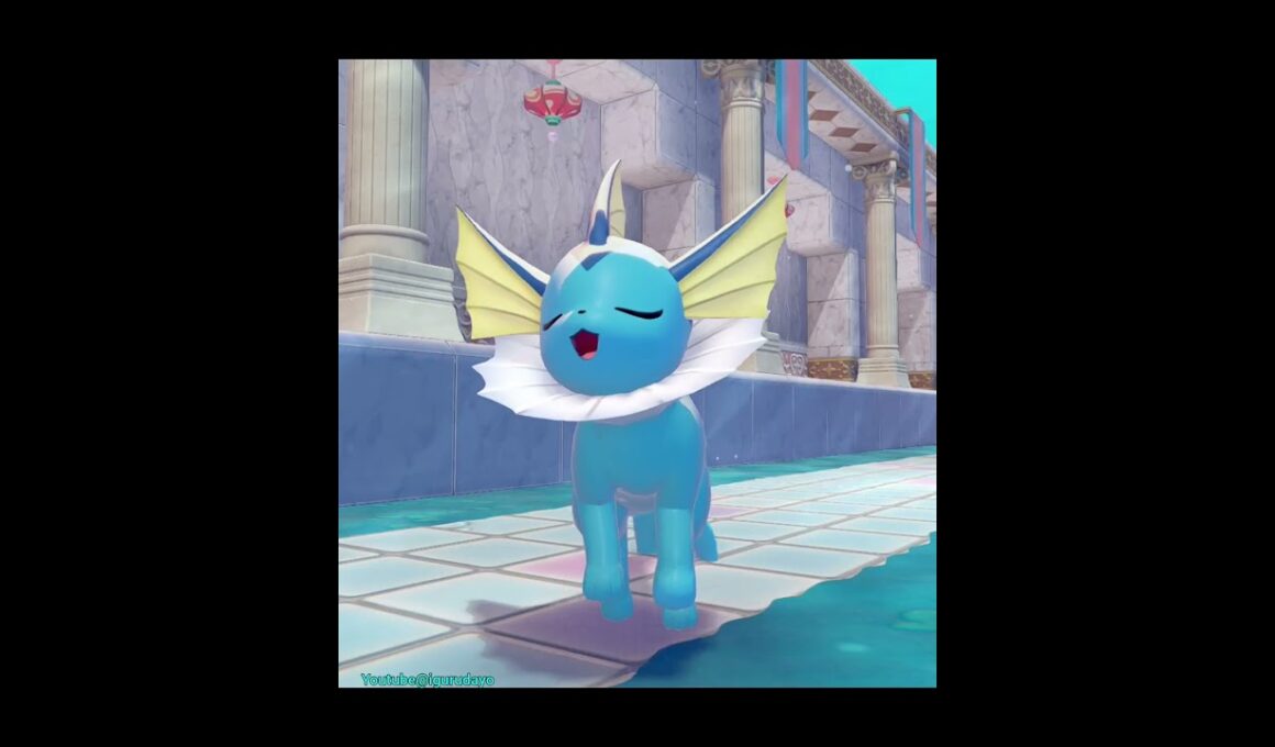 シャワーズ🎵Vaporeon　#pokopia #ぽこあポケモン #pokemon