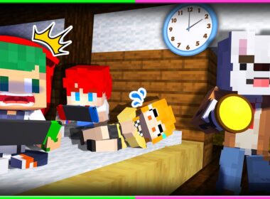【先生バレたら反省文！】絶対にバレずに夜中まで遊びまくるマインクラフトｗｗｗ🎮🌙【まいくら修学旅行・Minecraft】よろずや🍭