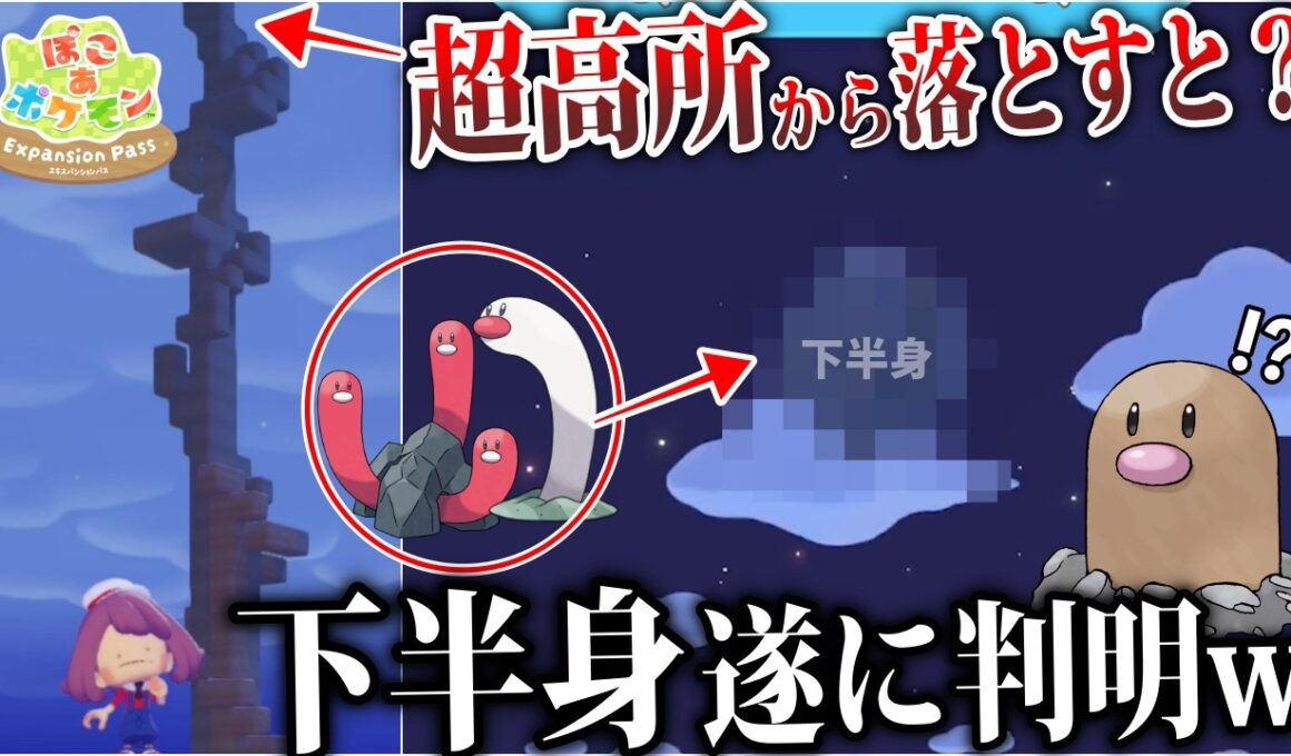 【唯一の方法】超絶高層建築を使って『ディグダ族の下半身』を強引に見たいという検証が闇深すぎた【検証/ぽこあ歴史/風波】