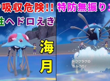 HPを吸収するとダメージを受ける海月「ドククラゲ」を活躍させたい！【ポケモンSV】