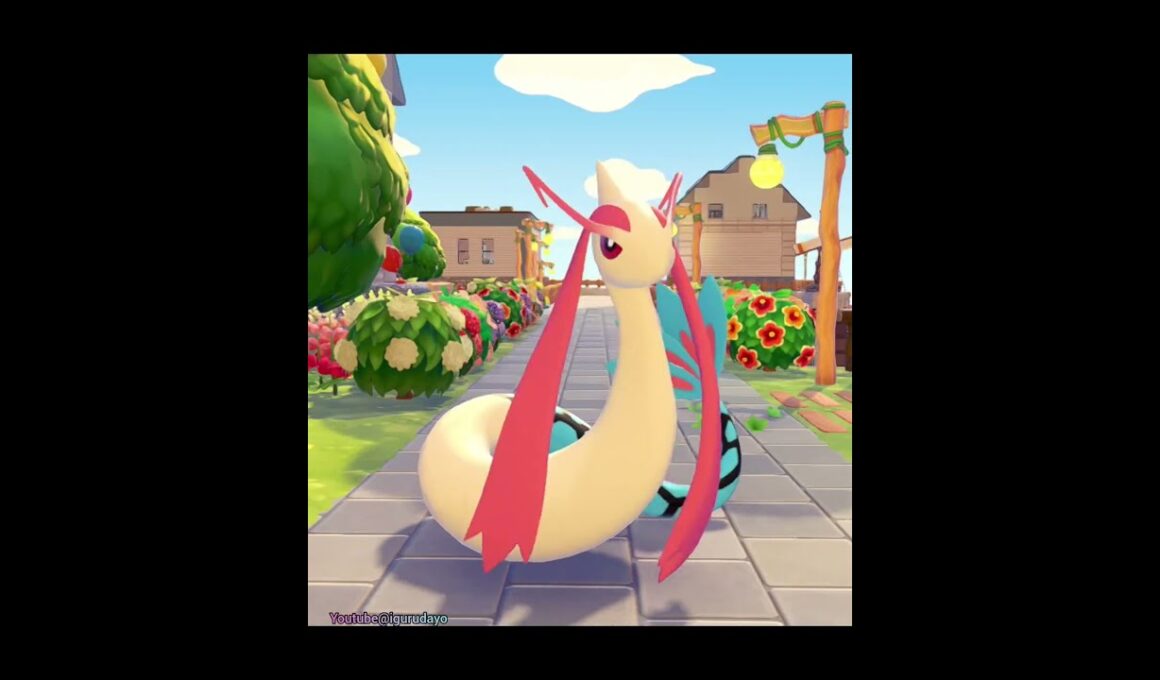 ミロカロス🎵 Milotic　 #pokopia #ぽこあポケモン #pokemon