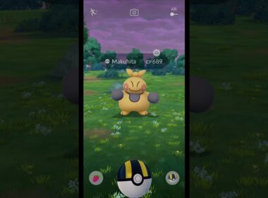 Catching Makuhita CP 689 in Pokemon GO #Shorts #Makuhita #PokemonGOGameplay