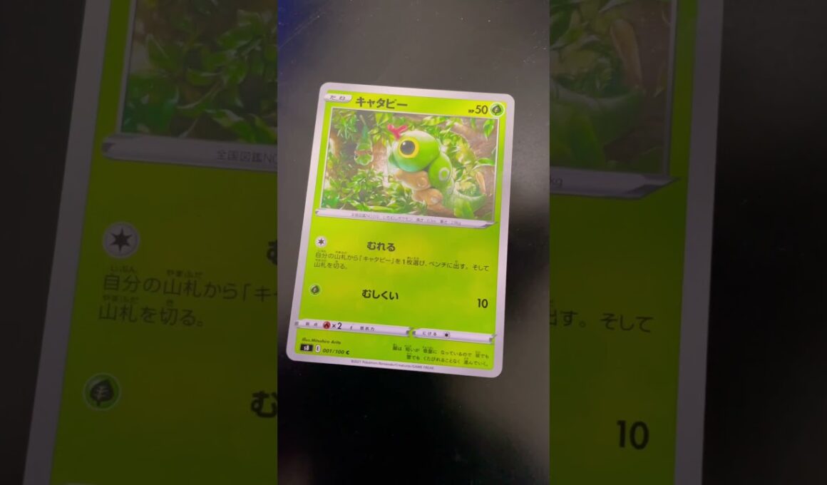 クリスマス糸を履くキャタピー#ポケモンカード