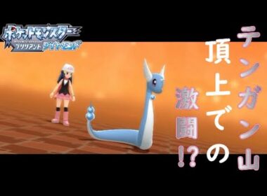 【ハクリューと共に巡るシンオウの旅】 #20 テンガン山頂上のアカギ戦まで 【ダイパリメイク 縛り実況プレイ】【ネタバレ注意】