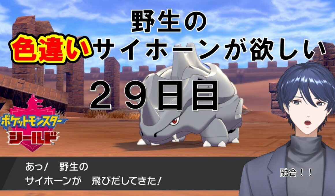 【ポケモン盾】色違いサイホーンを捕まえたい【雑談・Vtuber】