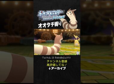 【オオタチ縛り旅】ジムリーダー デンジのライチュウが強すぎた！残り一匹やのにサイクル戦を仕掛けてくるもん。【ダイパリメイク／ポケモン／生放送切り抜き】