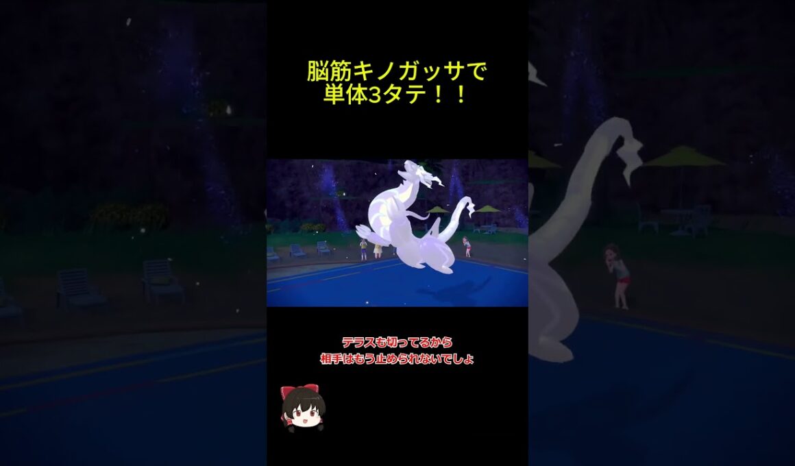 脳筋キノガッサで３タテ #ポケモン #キノガッサ #ポケモンsv
