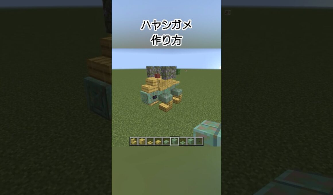 【マイクラ】ハヤシガメの作り方