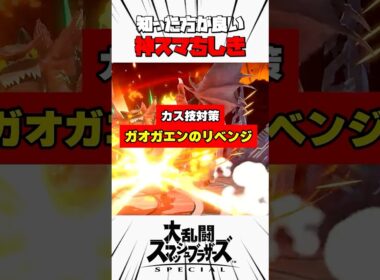 【カス技対策】ガオガエンのリベンジ #スマブラsp #神スマちしき #解説