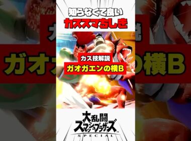 【カス技解説】ガオガエンの横B #スマブラsp #カススマちしき #解説