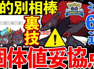 【厳選】いつもと何か違う！ゾロア目的別相棒おすすめポケモン＆話題の個体値固定法とは？重要厳選ラインについて一挙解説！ ※コミュデイ【ポケモンGO】【GOバトルリーグ】【スーパーリーグ】