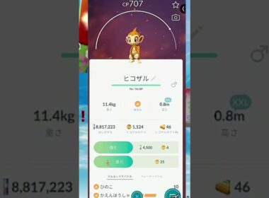ヒコザルじゃなくて子ザルじゃん【ポケモンGO】